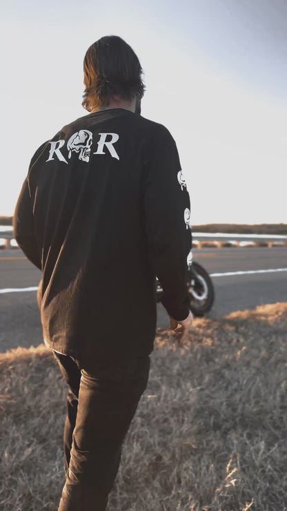 "BORN TO ROAM" MOTO LONG SLEEVE